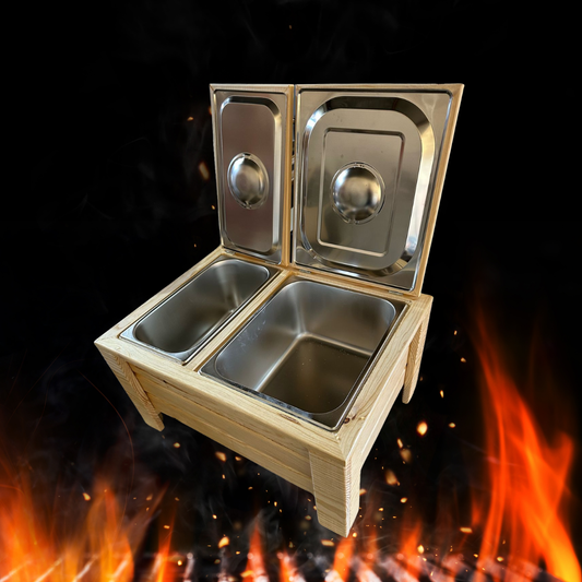 Grill Box doble color natural