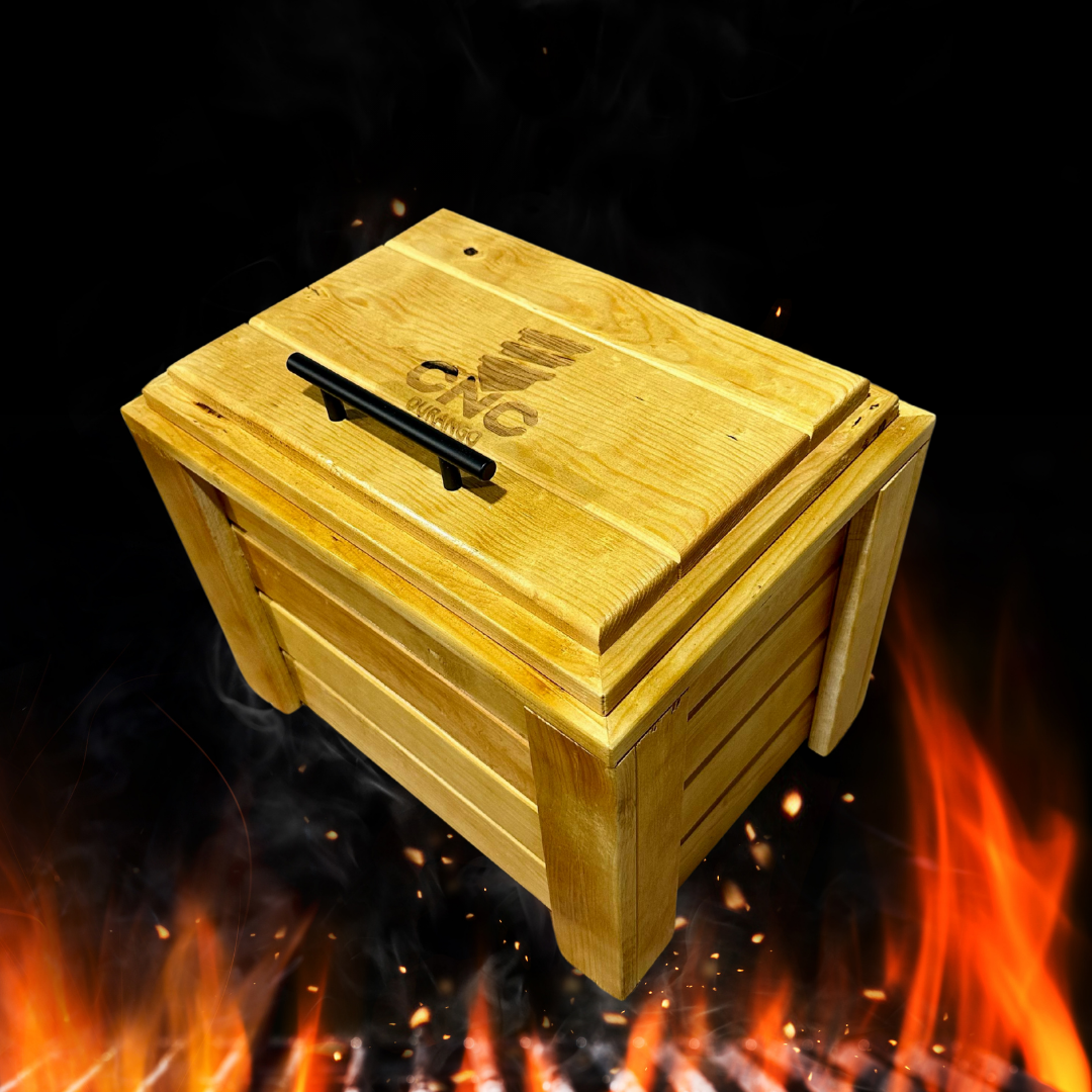 Hielera para bebidas color nogal